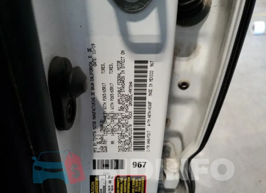 3TMCZ5AN0LM312170 Photo# 12