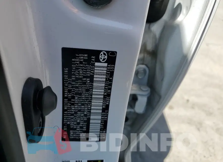 5YFT4MCE2PP164172 Photo# 12