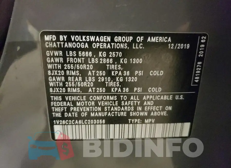1V26C2CA6LC203056 Photo# 13