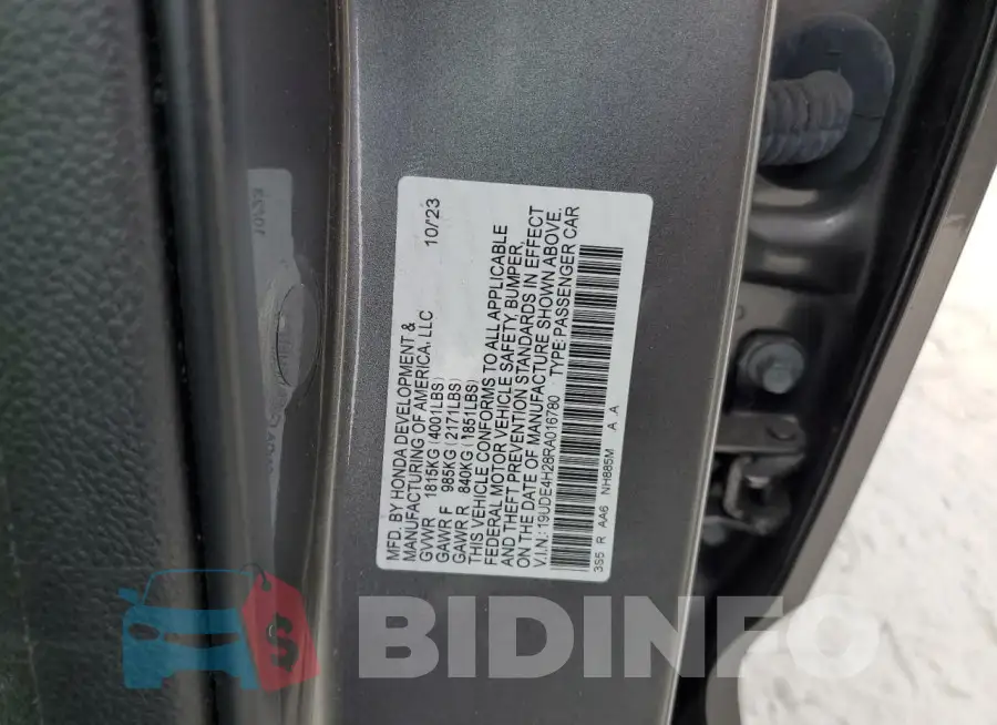 19UDE4H28RA016780 Photo# 12