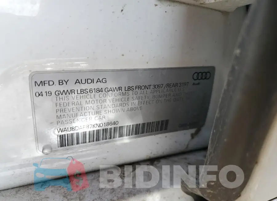 WAU8DAF87KN018640 Photo# 12