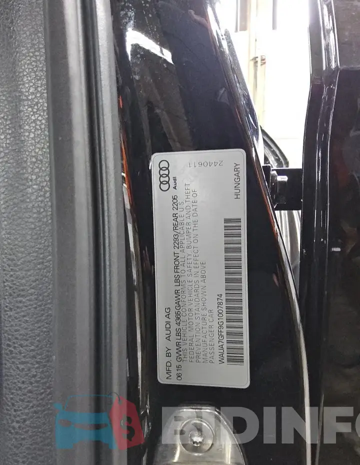 WAUA7GFF9G1007874 Photo# 12