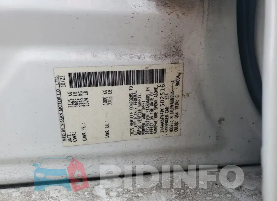 1N4AA6FV4PC502516 Photo# 12