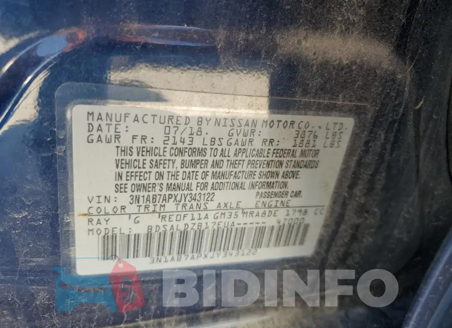3N1AB7APXJY343122 Photo# 12