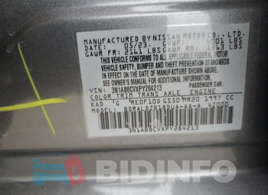 3N1AB8CVXPY284213 Photo# 12
