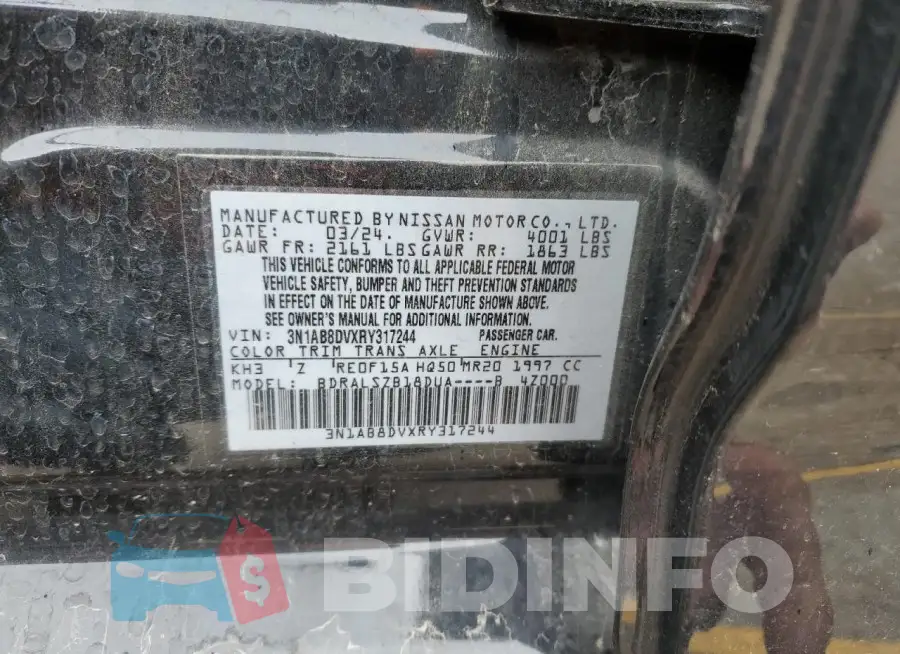 3N1AB8DVXRY317244 Photo# 12