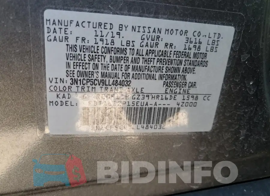 3N1CP5CV9LL484032 Photo# 12