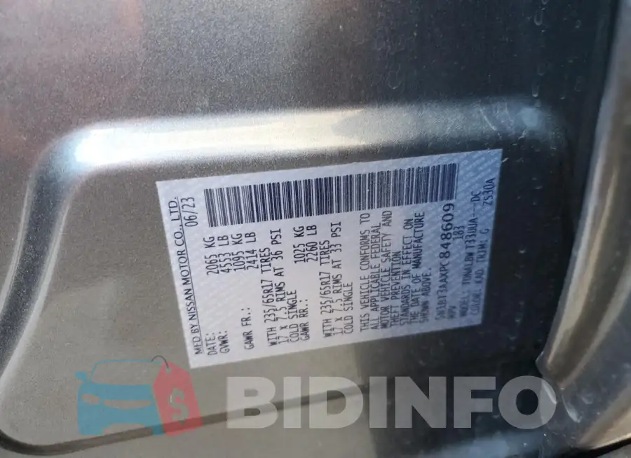5N1BT3AAXPC848609 Photo# 12
