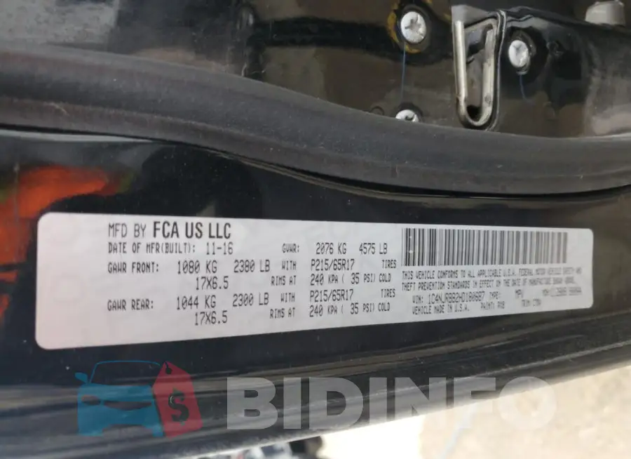 1C4NJRBB2HD180687 Photo# 13