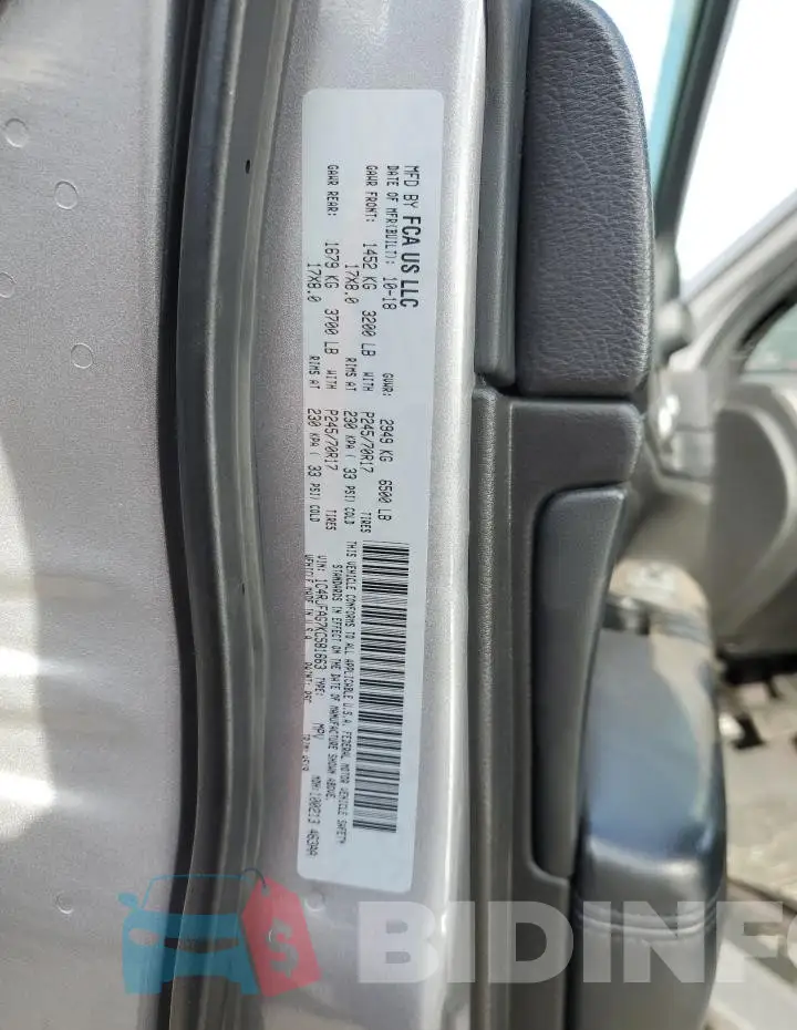1C4RJFAG7KC581663 Photo# 13
