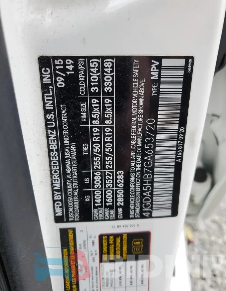 4JGDA5HB7GA653720 Photo# 12