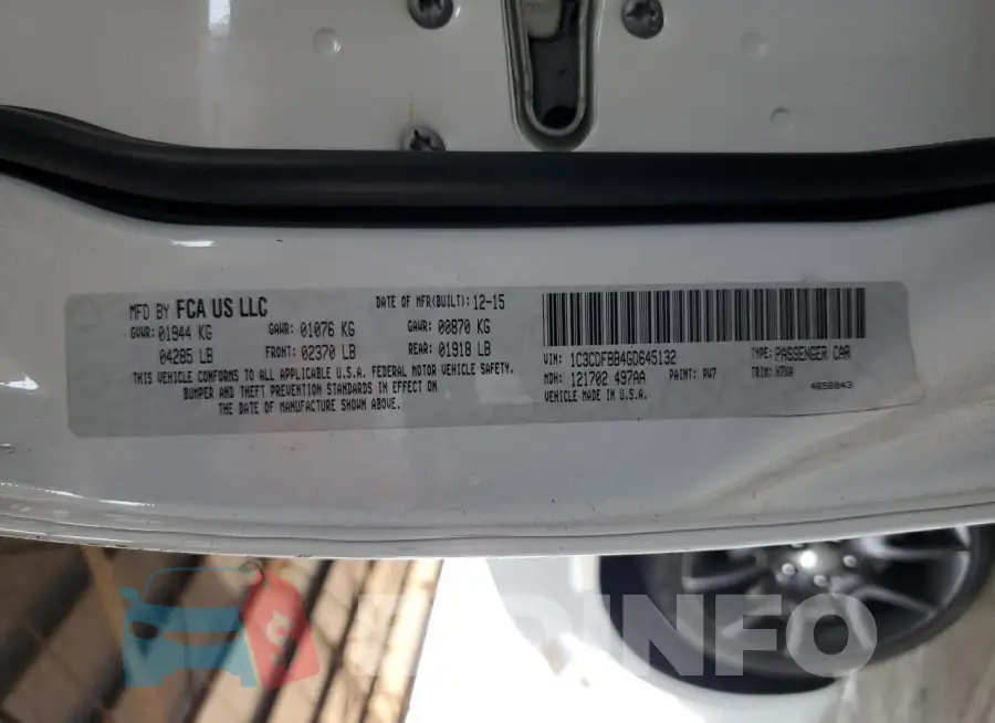 1C3CDFBB4GD645132 Photo# 12