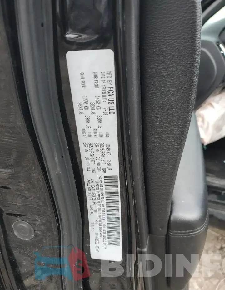 1C4RDJDG3KC848321 Photo# 13