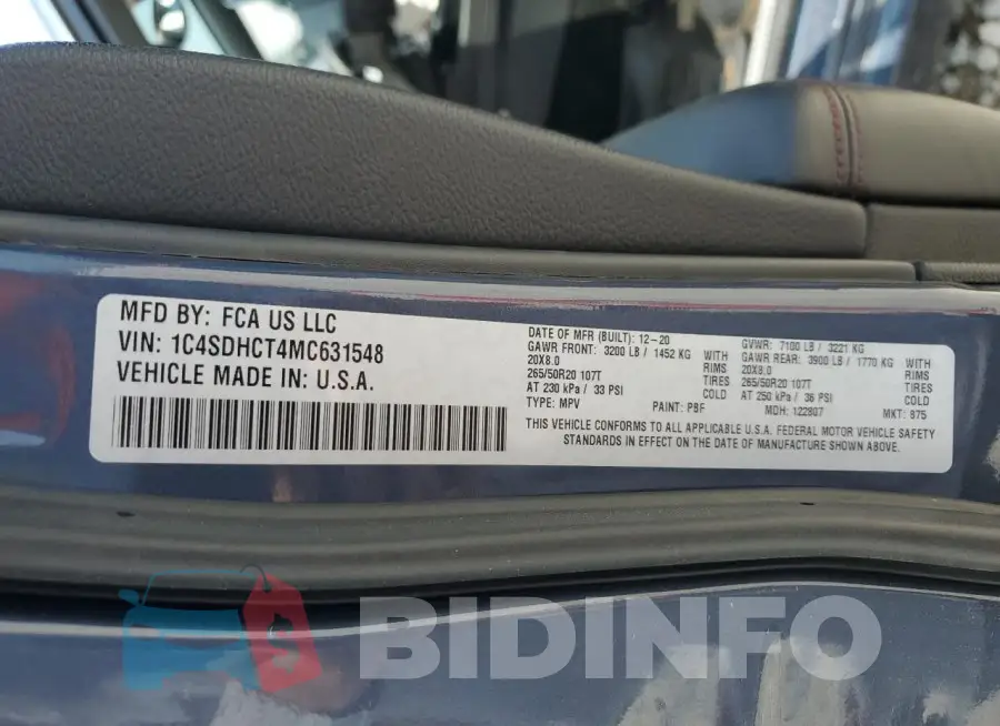 1C4SDHCT4MC631548 Photo# 13