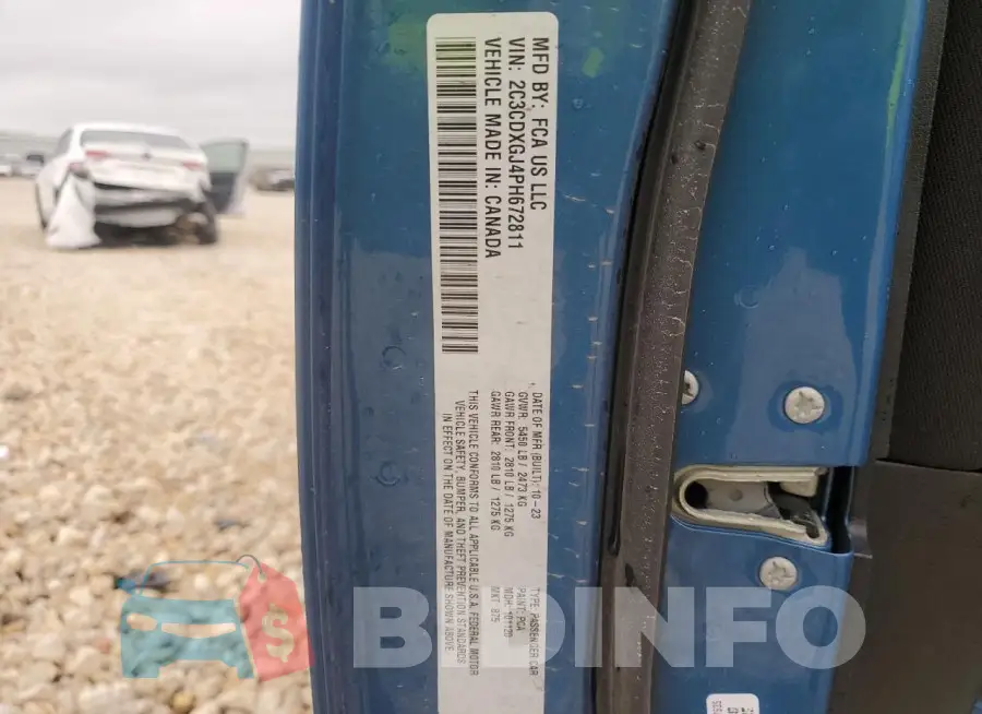 2C3CDXGJ4PH672811 Photo# 12