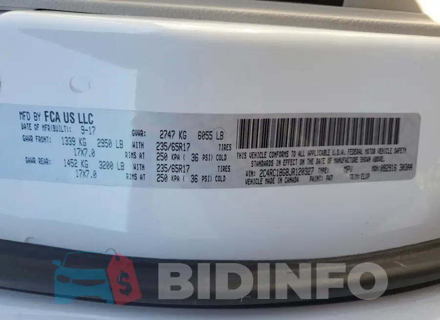 2C4RC1BG8JR120327 Photo# 13