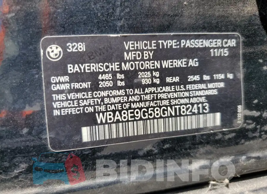 WBA8E9G58GNT82413 Photo# 12