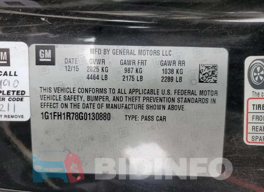 1G1FH1R78G0130880 Photo# 12