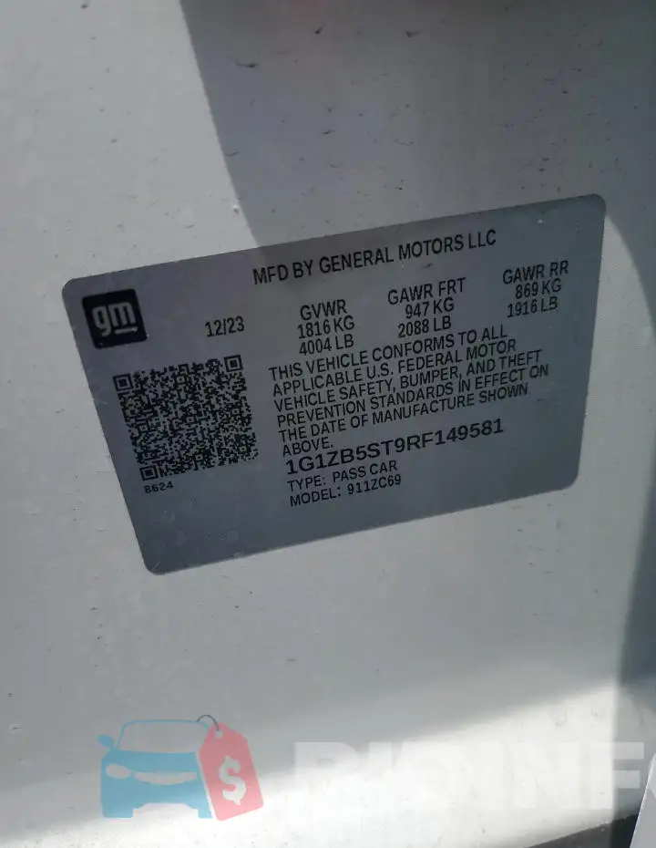 1G1ZB5ST9RF149581 Photo# 12