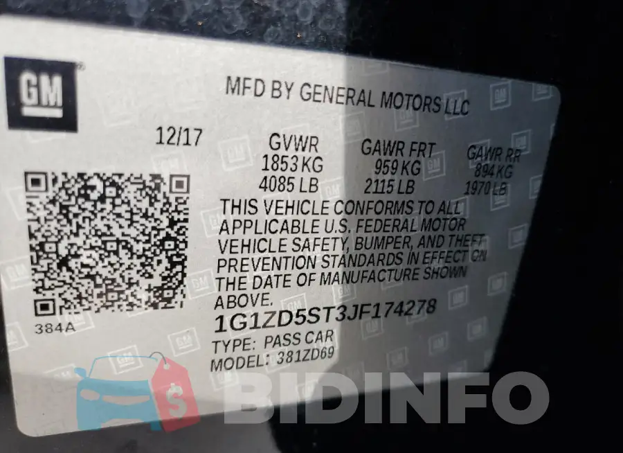 1G1ZD5ST3JF174278 Photo# 12