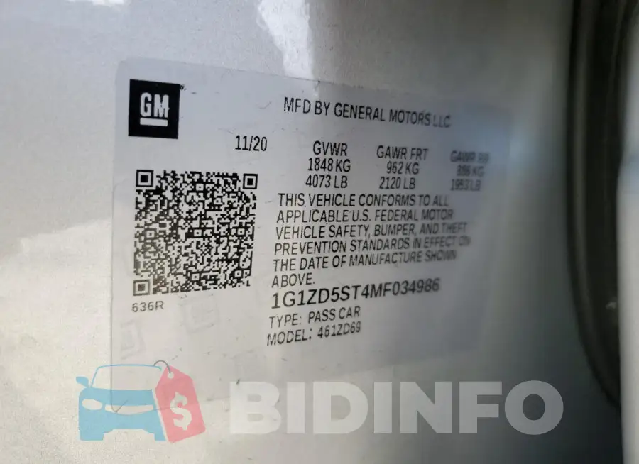 1G1ZD5ST4MF034986 Photo# 12