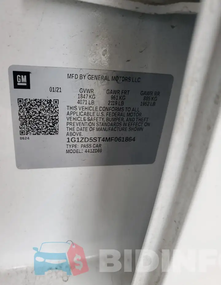1G1ZD5ST4MF061864 Photo# 12