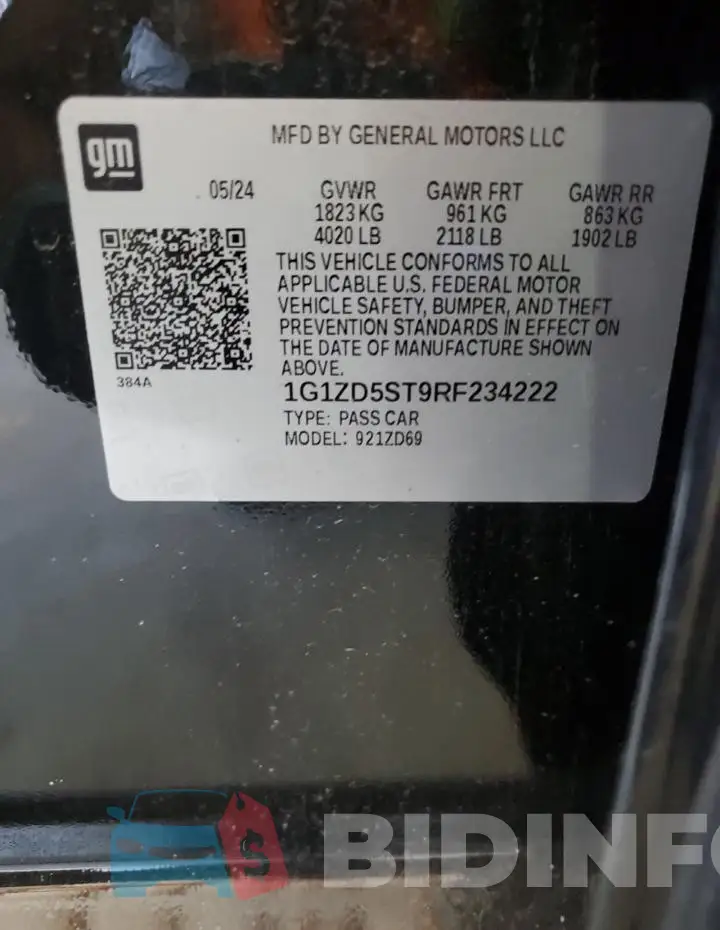 1G1ZD5ST9RF234222 Photo# 12