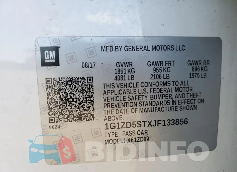1G1ZD5STXJF133856 Photo# 12