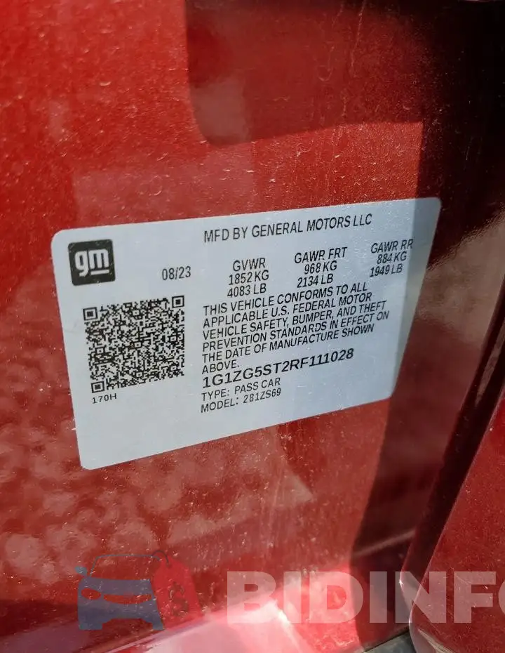 1G1ZG5ST2RF111028 Photo# 12