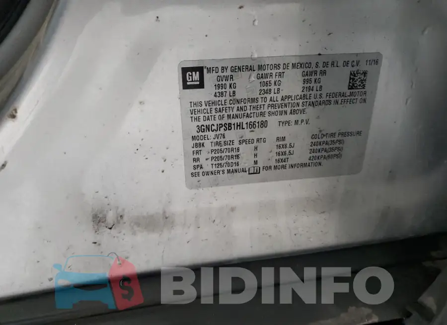 3GNCJPSB1HL166180 Photo# 13