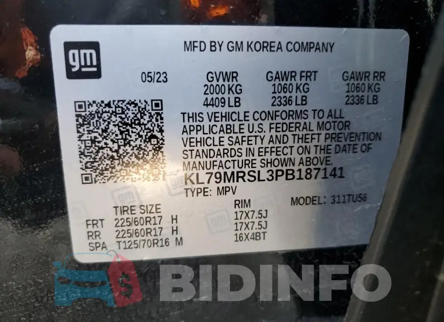 KL79MRSL3PB187141 Photo# 12