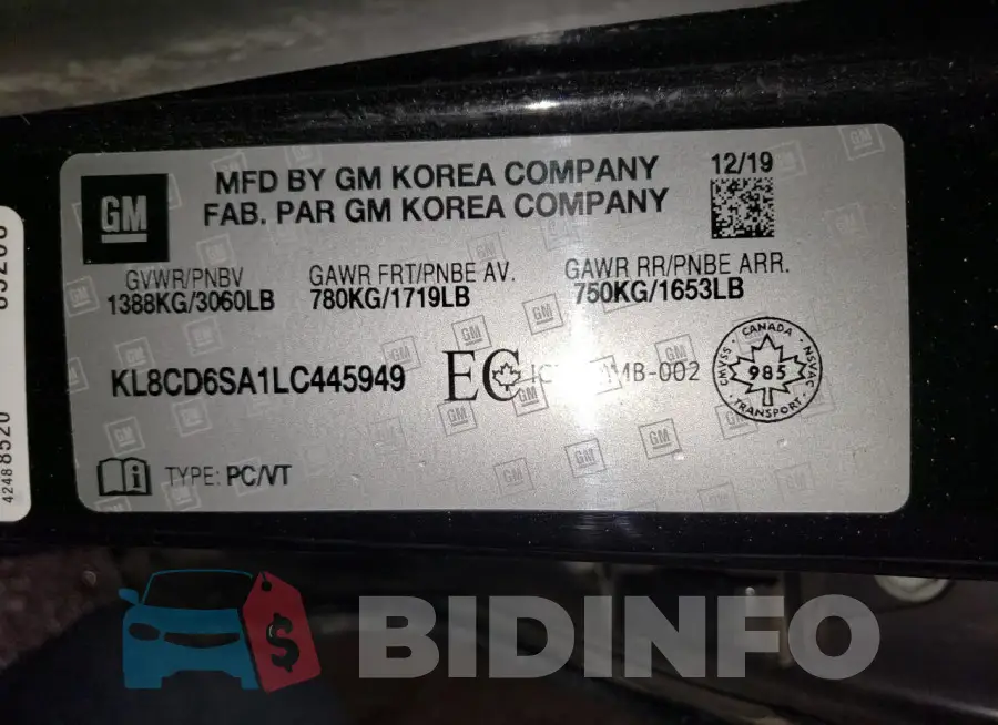 KL8CD6SA1LC445949 Photo# 12