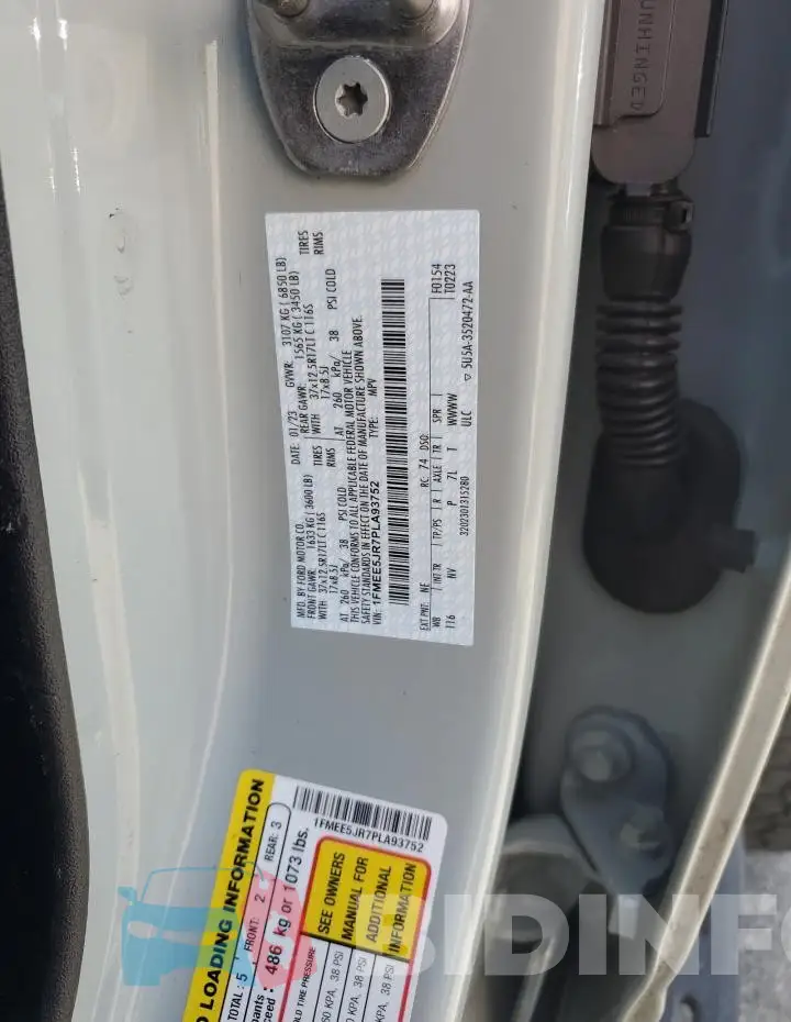 1FMEE5JR7PLA93752 Photo# 14