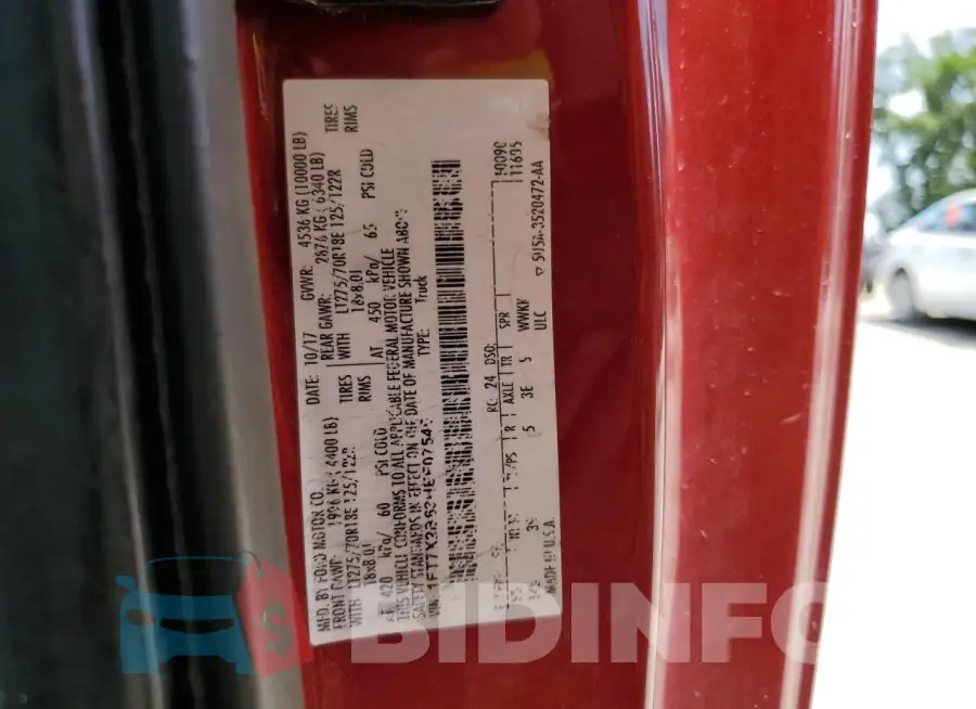 1FT7X2B63HEF07545 Photo# 12