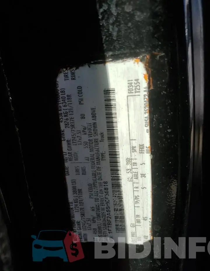 1FTBF2A65HEF36818 Photo# 12