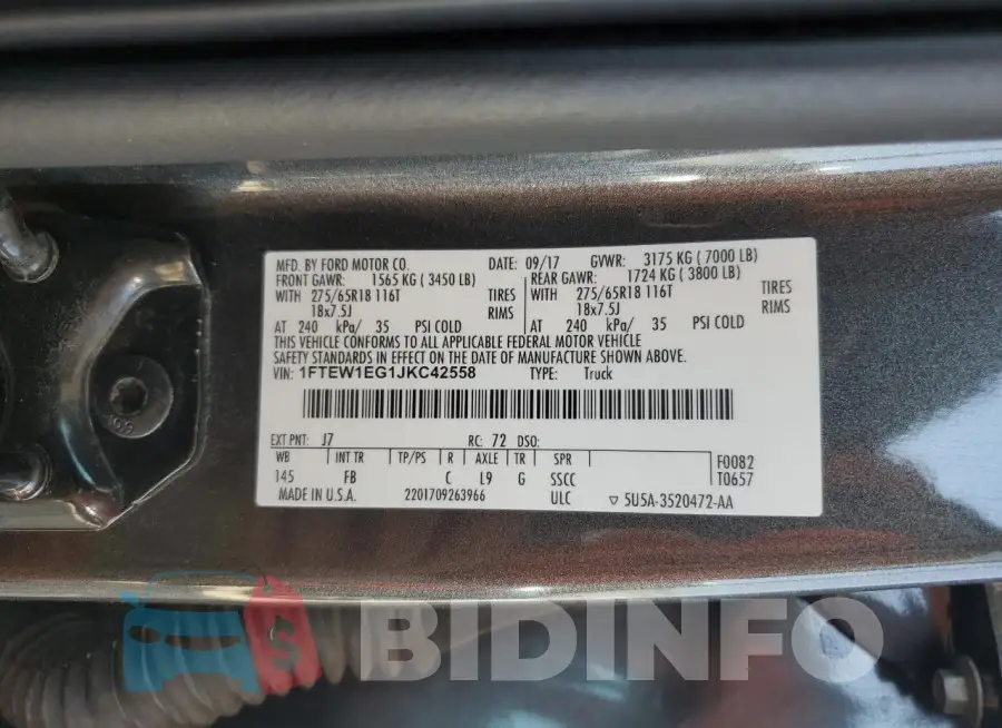 1FTEW1EG1JKC42558 Photo# 12