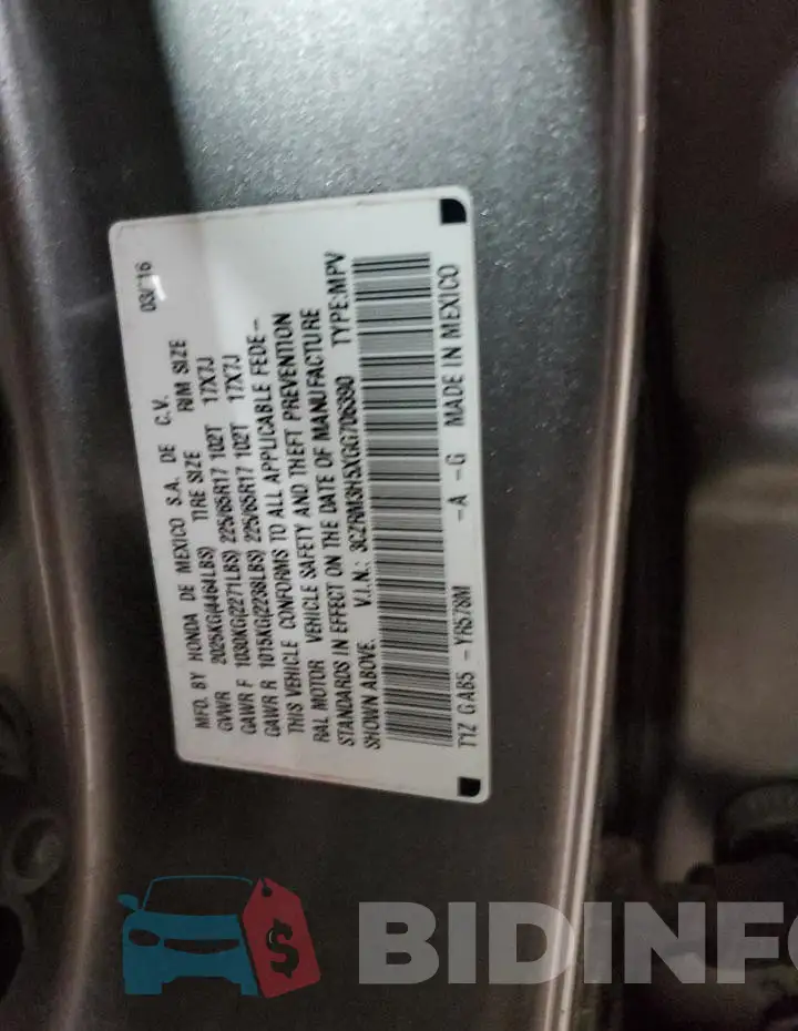 3CZRM3H5XGG706390 Photo# 13