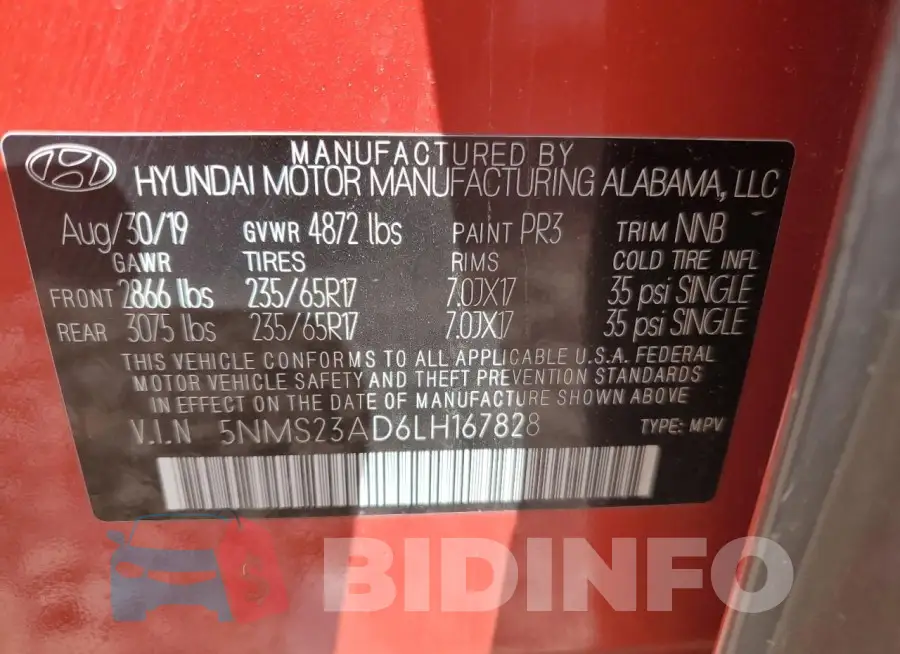 5NMS23AD6LH167828 Photo# 13