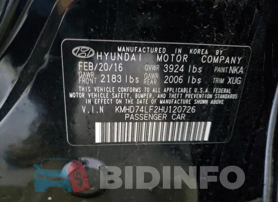 KMHD74LF2HU120726 Photo# 12