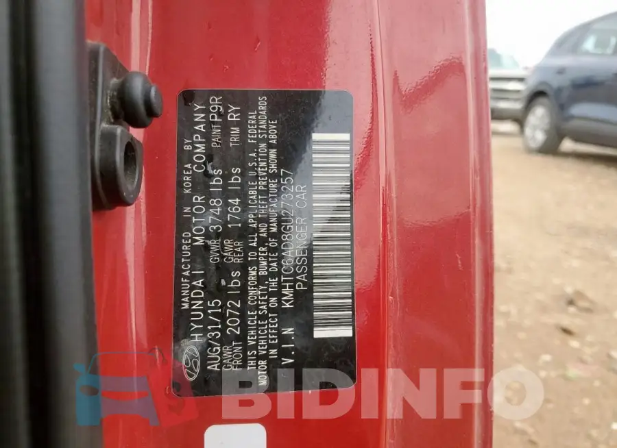 KMHTC6AD8GU273257 Photo# 12