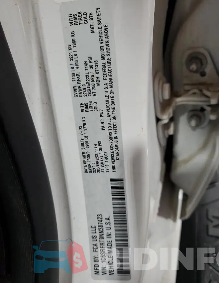 1C6SRFRT9NN387423 Photo# 12