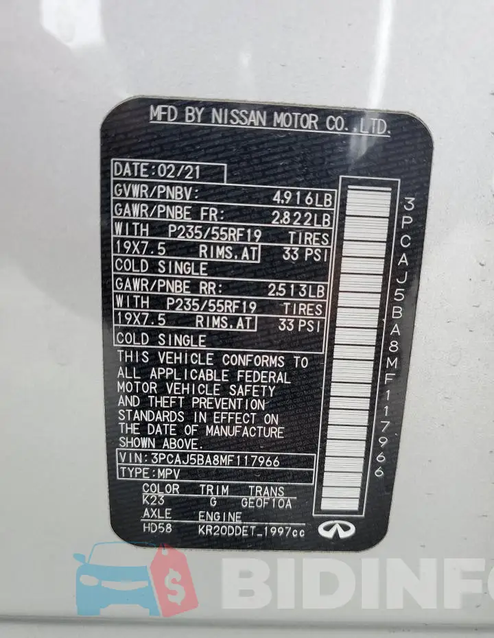 3PCAJ5BA8MF117966 Photo# 13
