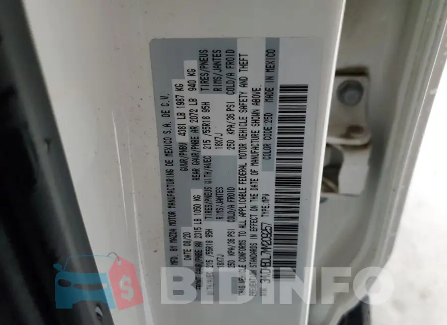 3MVDMBDL7MM209257 Photo# 13