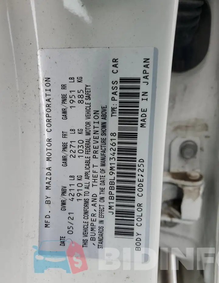 JM1BPBBL9M1342618 Photo# 12
