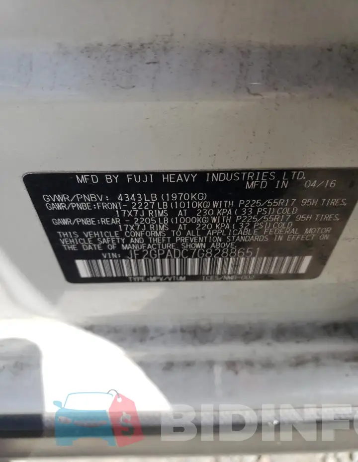JF2GPADC7G8288651 Photo# 12
