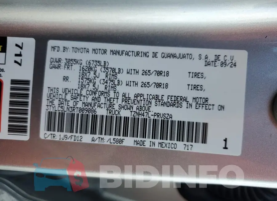 3TYLC5LN3RT009086 Photo# 12