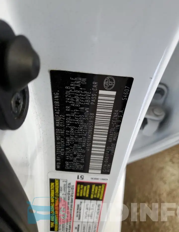 4T1C11AK0NU658168 Photo# 13
