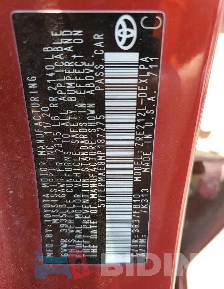 5YFEPMAE8MP187275 Photo# 12