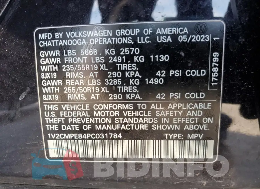 1V2CMPE84PC031784 Photo# 14