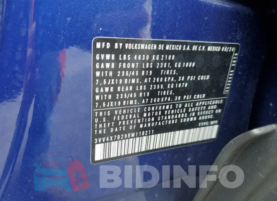 3VV4X7B29RM118211 Photo# 13